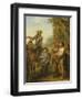 Four Scenes from 'Don Quixote': Don Quixote and Sancho Panza after the Battle with the Gallant…-John Vanderbank-Framed Giclee Print