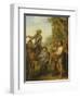 Four Scenes from 'Don Quixote': Don Quixote and Sancho Panza after the Battle with the Gallant…-John Vanderbank-Framed Giclee Print