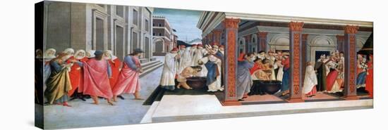 Four Scenes from the Early Life of Saint Zenobius, C1500-Sandro Botticelli-Stretched Canvas