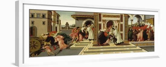 Four Scenes from the Life of St, Zenobius, C. 1500-Sandro Botticelli-Framed Giclee Print