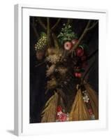 Four Season In One Head-Giuseppe Arcimboldo-Framed Art Print