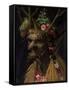 Four Season In One Head-Giuseppe Arcimboldo-Framed Stretched Canvas