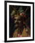 Four Season In One Head-Giuseppe Arcimboldo-Framed Art Print