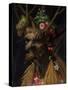 Four Season In One Head-Giuseppe Arcimboldo-Stretched Canvas