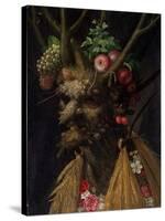 Four Season In One Head-Giuseppe Arcimboldo-Stretched Canvas