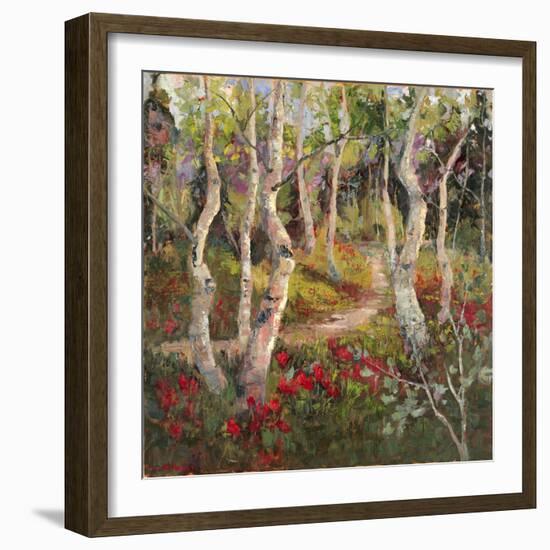 Four Seasons Aspens I-Nanette Oleson-Framed Art Print