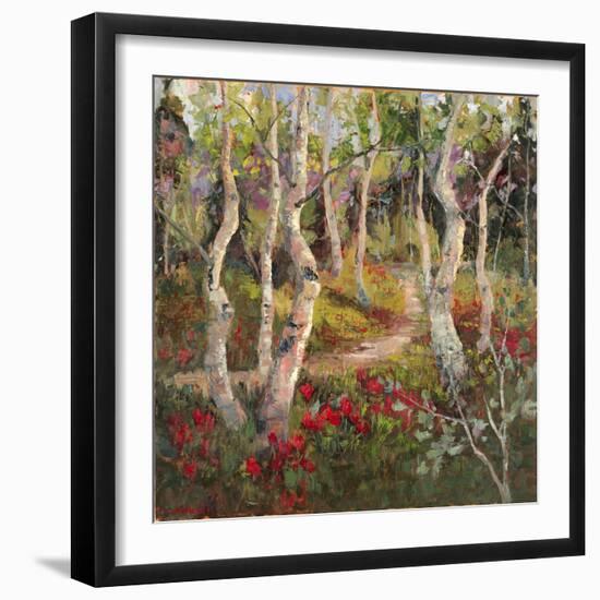 Four Seasons Aspens I-Nanette Oleson-Framed Art Print