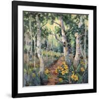 Four Seasons Aspens II-Nanette Oleson-Framed Art Print