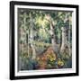 Four Seasons Aspens II-Nanette Oleson-Framed Art Print