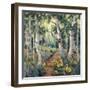 Four Seasons Aspens II-Nanette Oleson-Framed Art Print