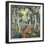 Four Seasons Aspens II-Nanette Oleson-Framed Art Print