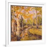 Four Seasons Aspens III-Nanette Oleson-Framed Art Print