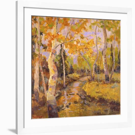 Four Seasons Aspens III-Nanette Oleson-Framed Art Print