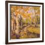 Four Seasons Aspens III-Nanette Oleson-Framed Art Print