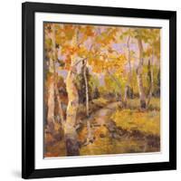 Four Seasons Aspens III-Nanette Oleson-Framed Art Print