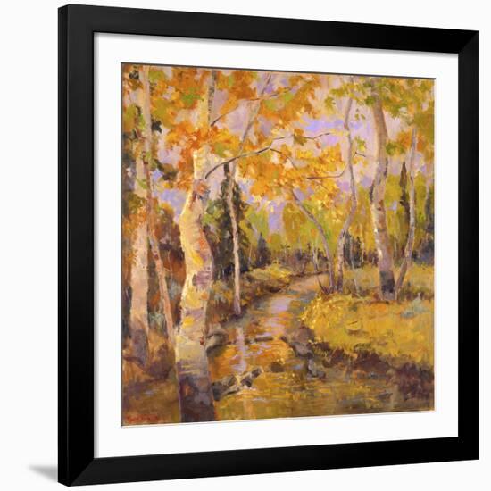 Four Seasons Aspens III-Nanette Oleson-Framed Art Print