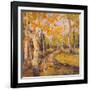 Four Seasons Aspens III-Nanette Oleson-Framed Art Print