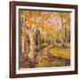 Four Seasons Aspens III-Nanette Oleson-Framed Art Print