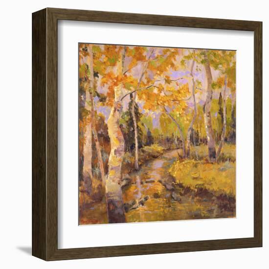 Four Seasons Aspens III-Nanette Oleson-Framed Art Print