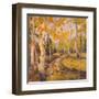 Four Seasons Aspens III-Nanette Oleson-Framed Art Print