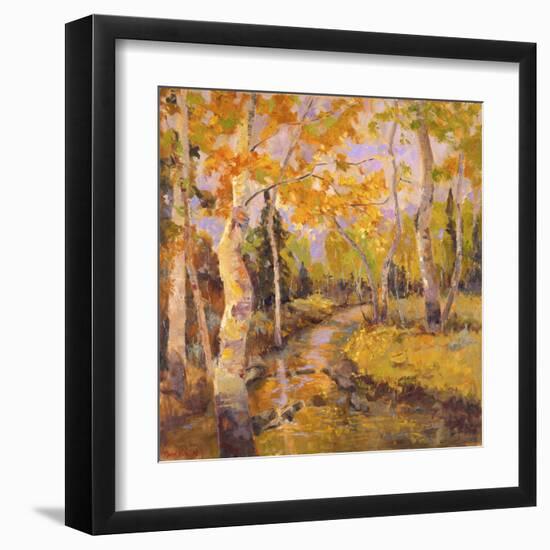 Four Seasons Aspens III-Nanette Oleson-Framed Art Print