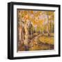 Four Seasons Aspens III-Nanette Oleson-Framed Art Print