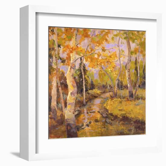 Four Seasons Aspens III-Nanette Oleson-Framed Art Print