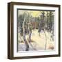 Four Seasons Aspens IV-Nanette Oleson-Framed Art Print