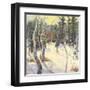 Four Seasons Aspens IV-Nanette Oleson-Framed Art Print