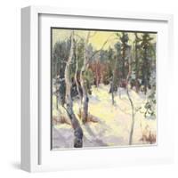 Four Seasons Aspens IV-Nanette Oleson-Framed Art Print