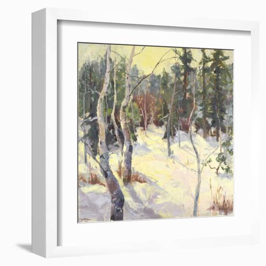 Four Seasons Aspens IV-Nanette Oleson-Framed Art Print