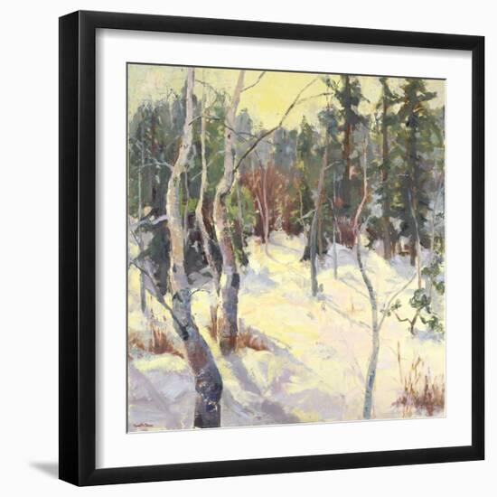 Four Seasons Aspens IV-Nanette Oleson-Framed Art Print