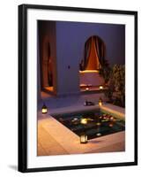 Four Seasons Resort Hotel, Plunge Pool in Private Outdoor Area of the Spa at Night-John Warburton-lee-Framed Photographic Print