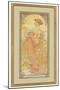 Four Seasons: Summer, 1900 (Colour Litho on Silk)-Alphonse Marie Mucha-Mounted Giclee Print