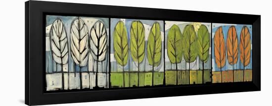 Four Seasons Tree Series Horizontal-Tim Nyberg-Framed Premium Giclee Print