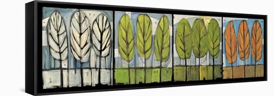 Four Seasons Tree Series Horizontal-Tim Nyberg-Framed Stretched Canvas