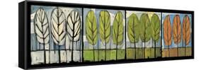 Four Seasons Tree Series Horizontal-Tim Nyberg-Framed Stretched Canvas