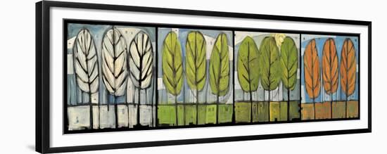 Four Seasons Tree Series Horizontal-Tim Nyberg-Framed Premium Giclee Print