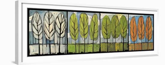 Four Seasons Tree Series Horizontal-Tim Nyberg-Framed Premium Giclee Print