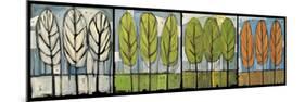 Four Seasons Tree Series Horizontal-Tim Nyberg-Mounted Premium Giclee Print