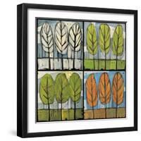 Four Seasons Tree Series Square-Tim Nyberg-Framed Giclee Print