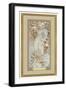 Four Seasons: Winter, 1900 (Colour Litho on Silk)-Alphonse Marie Mucha-Framed Giclee Print