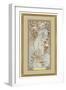 Four Seasons: Winter, 1900 (Colour Litho on Silk)-Alphonse Marie Mucha-Framed Giclee Print