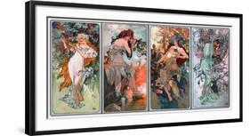 Four Seasons-Alphonse Mucha-Framed Giclee Print