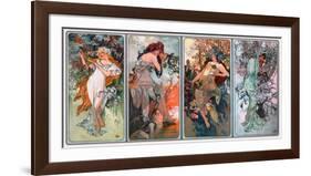 Four Seasons-Alphonse Mucha-Framed Giclee Print