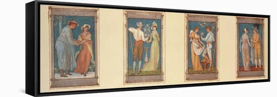 Four Seasons-Walter Crane-Framed Stretched Canvas