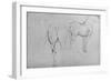 'Four Sketches of Horses', c1480 (1945)-Leonardo Da Vinci-Framed Giclee Print
