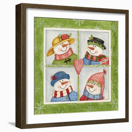 Four Snowmen-Debbie McMaster-Framed Giclee Print