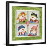 Four Snowmen-Debbie McMaster-Framed Giclee Print