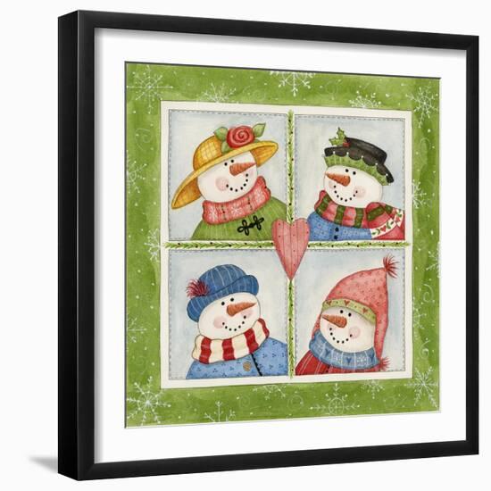 Four Snowmen-Debbie McMaster-Framed Giclee Print